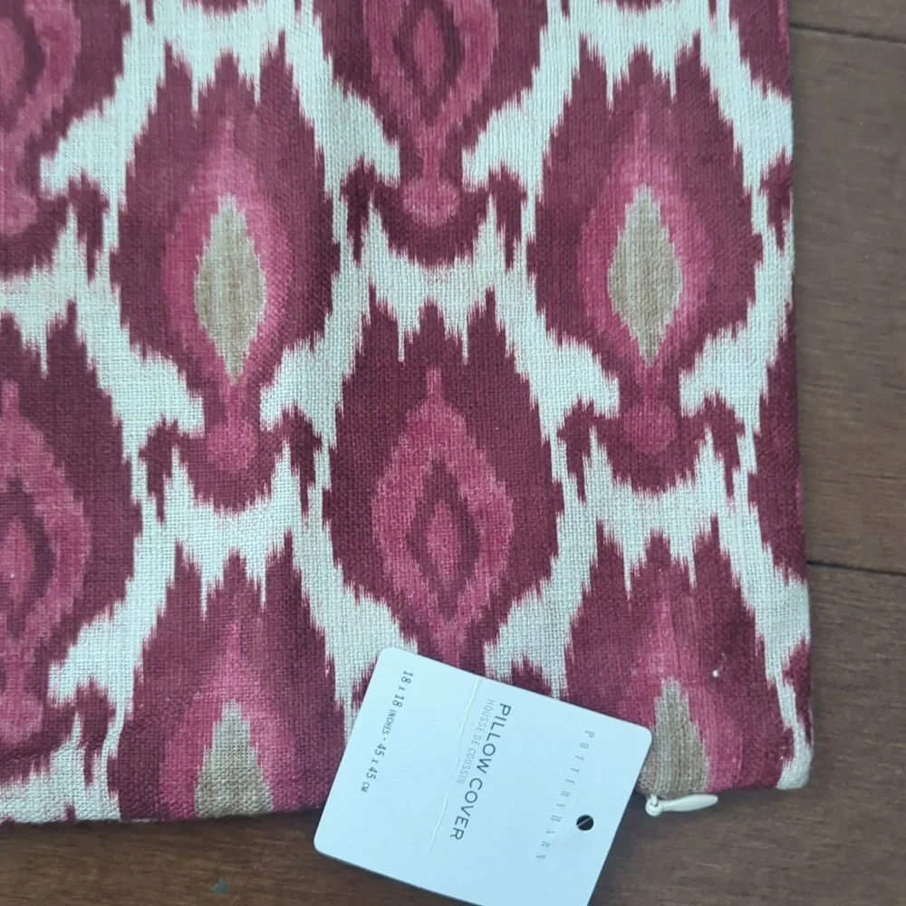 NWT  Pottery Barn 18x18 Pillow Sham Turica Printed Pillow SOLD OUT/ RARE - Picture 8 of 8